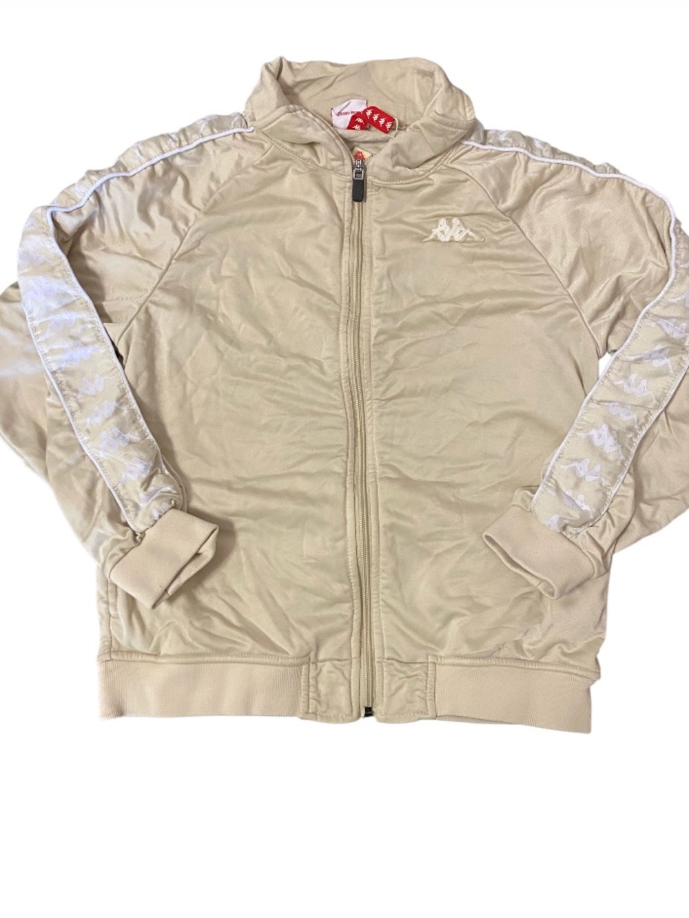 Kappa Cream Logo Tape Track Jacket
